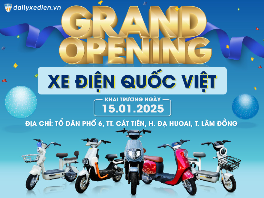 KHAI TRƯƠNG ĐẠI LÝ XE ĐIỆN QUỐC VIỆT TẠI LÂM ĐỒNG