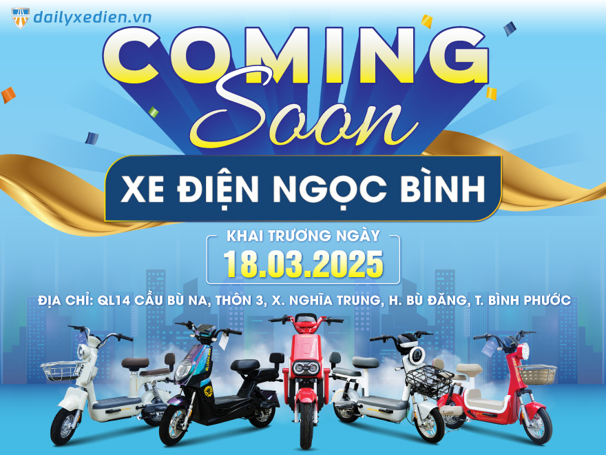 COMING SOON – Sắp Khai Trương Cửa Hàng Xe Điện BLUERA Việt Nhật Ngọc Bình  