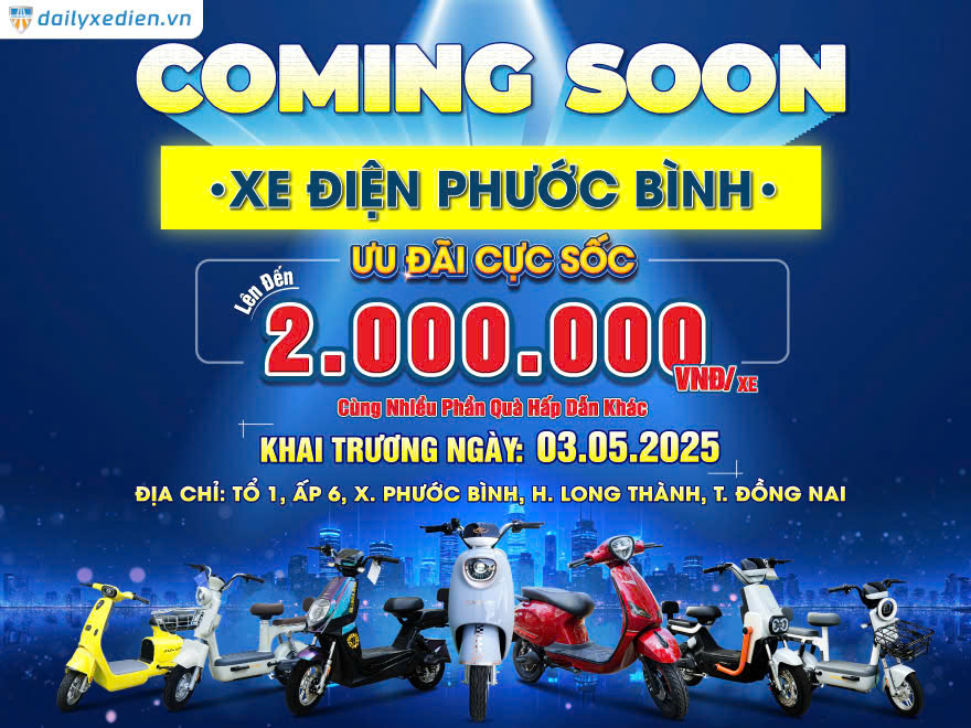 Siêu ưu đãi – Cửa hàng xe điện chính hãng Bluera việt nhật Phước Bình tại Đồng Nai