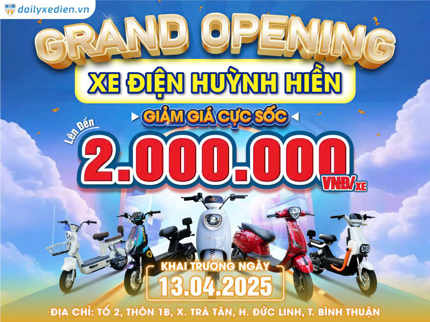 Khai Trương Xe Điện Bluera Việt Nhật Tại Bình Thuận, Ưu Đãi Cực Sốc!