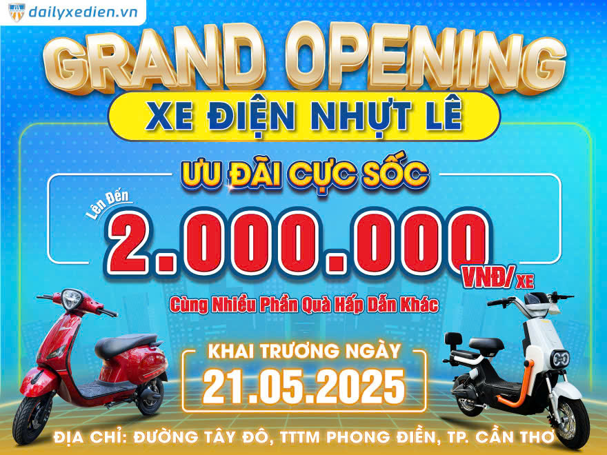 Khai Trương Cửa Hàng Xe Điện Chính Hãng Bluera Việt Nhật Nhựt Lê – Siêu Ưu Đãi Chào Đón Bạn! 🎉