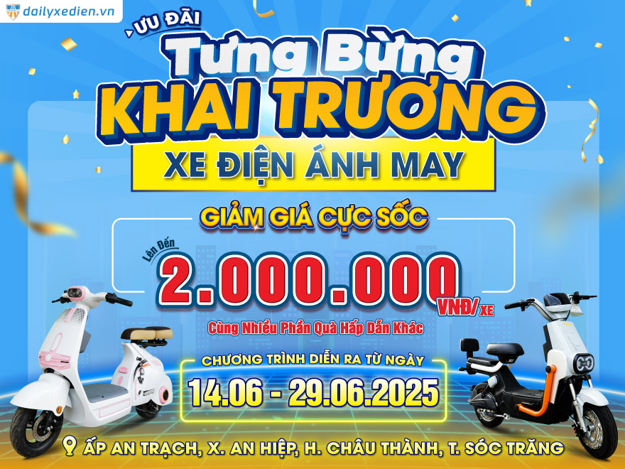 Sau Khai Trương – Ưu Đãi Vẫn Còn Tiếp Diễn tại Cửa Hàng Xe Điện Bluera Việt Nhật Ánh May Sóc Trăng!