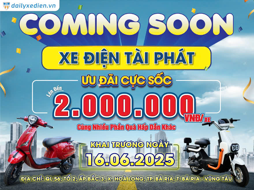 Sắp Khai Trương Cửa Hàng Xe Điện BLUERA Việt Nhật TÀI PHÁT – Nhận Ngay Ưu Đãi Khủng
