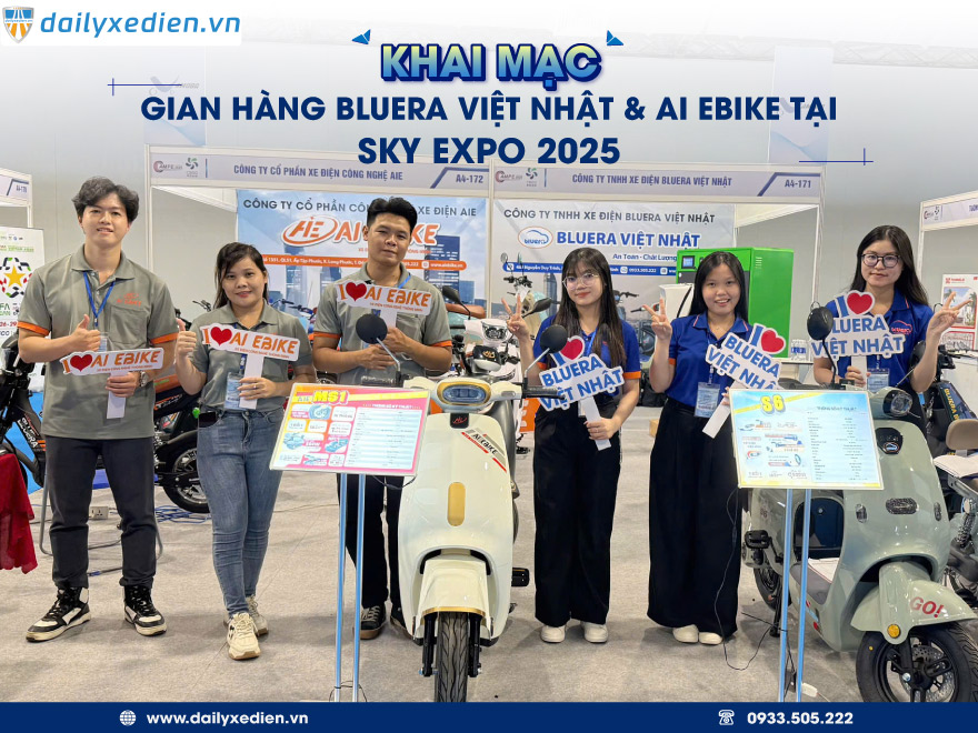 Gian Hàng Bluera Việt Nhật & AI EBIKE Tại EXPO Chính Thức Khai Mạc!
