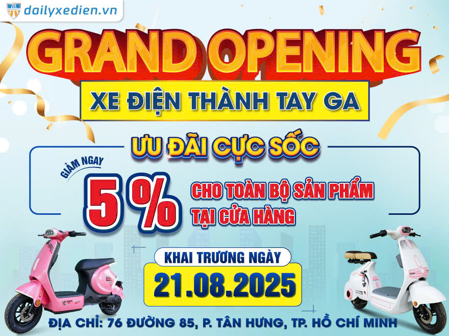Tưng Bừng Khai Trương Cửa Hàng Xe Điện Chính Hãng Bluera Việt Nhật Thành Tay Ga Tại TP. Hồ Chí Minh