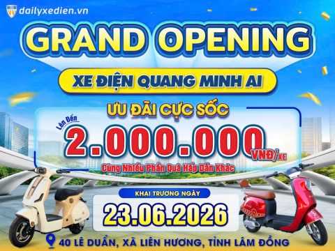 RỘN RÀNG KHAI TRƯƠNG ĐẠI LÝ XE ĐIỆN TẠI LÂM ĐỒNG: BLUERA VIỆT NHẬT QUANG MINH AI – ƯU ĐÃI NGẬP TRÀN!