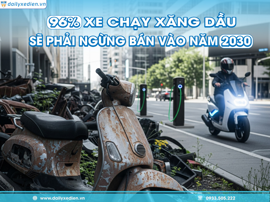 Cơ Hội Cho Xe Điện: 96% Xe Xăng, Dầu Có Thể Bị Khai Tử Vào Năm 2030