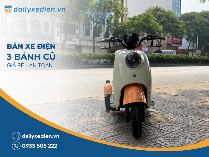 Bán xe điện 3 bánh cũ giá rẻ cho người già, người khuyết tật
