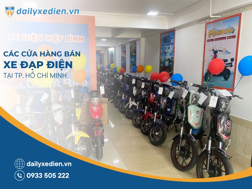 Các cửa hàng bán xe đạp điện chính hãng uy tín tại TP.HCM