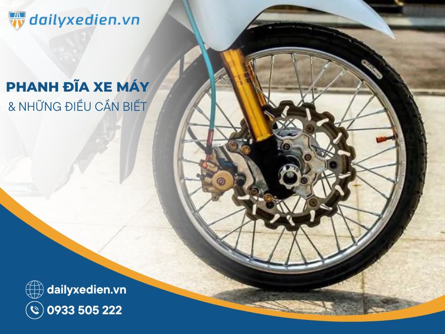 Phanh đĩa là gì? Cần lưu ý gì khi sử dụng phanh đĩa xe máy?