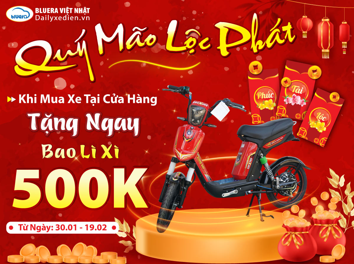 Mua xe điện đầu năm, nhận lì xì may mắn
