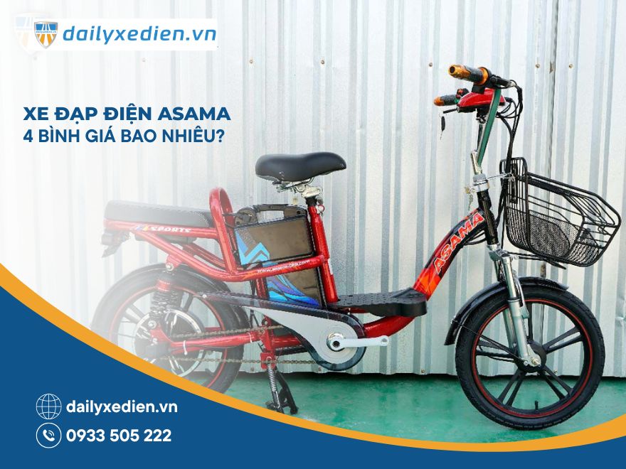 Giá xe đạp điện Asama mới và cũ | Cập nhật tháng 08/2024