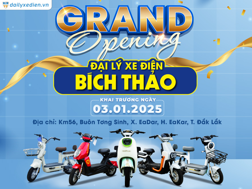 Khai Trương | Cửa Hàng Xe Điện Bích Thảo Tại Đắk Lắk