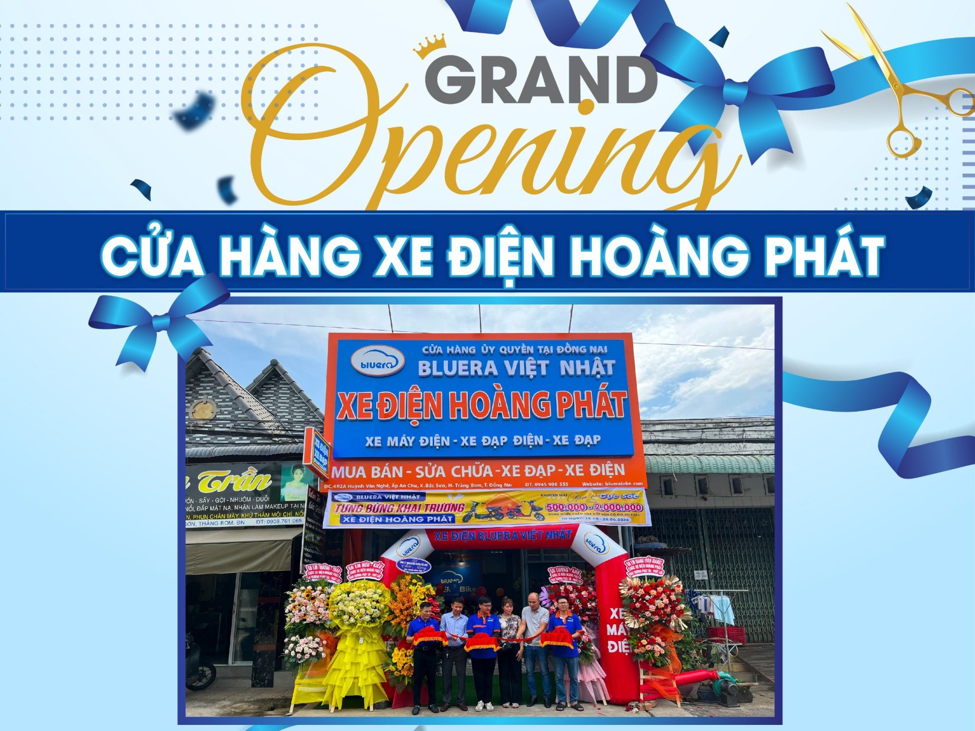 Khai trương cửa hàng xe điện Hoàng Phát – Trảng Bom, Đồng Nai