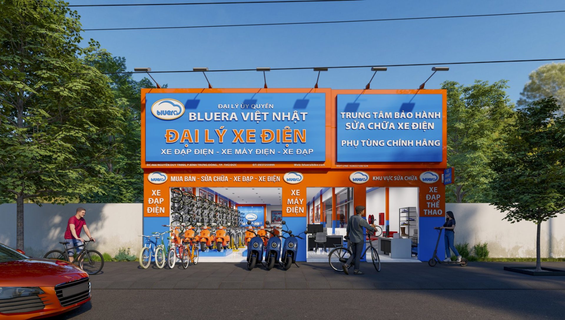 Chính sách mở đại lý xe đạp điện của Bluera Việt Nhật