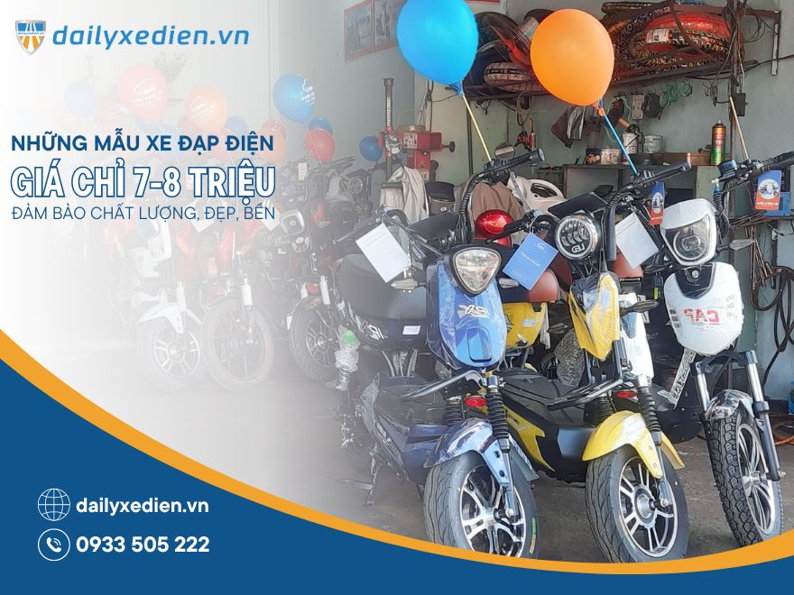 15+ Mẫu xe đạp điện 7 8 triệu bạn không nên bỏ qua