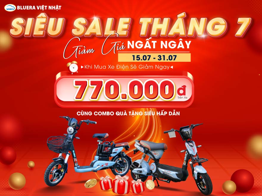 Siêu sale tháng 7 – Giảm giá ngất ngây | Bluera Việt Nhật
