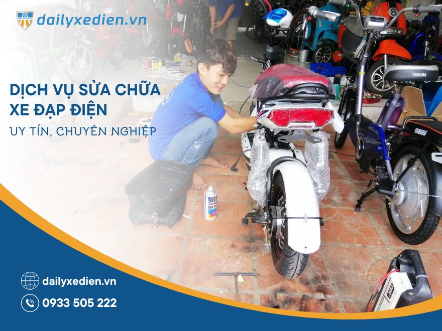 Tìm hiểu dịch vụ sửa chữa xe đạp điện uy tín chuyên nghiệp