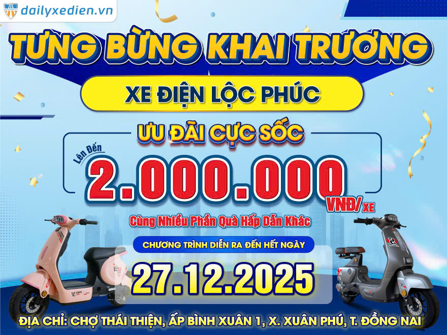 Sau Khai Trương Cửa Hàng Xe Điện Bluera Việt Nhật Lộc Phúc Thành Công – Ưu Đãi Sốc Vẫn Đang Tiếp Tục!