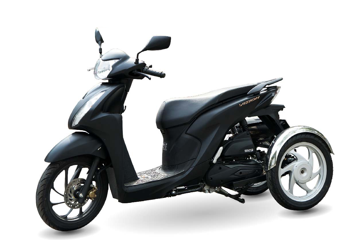 Xe 3 bánh vision đen 2021