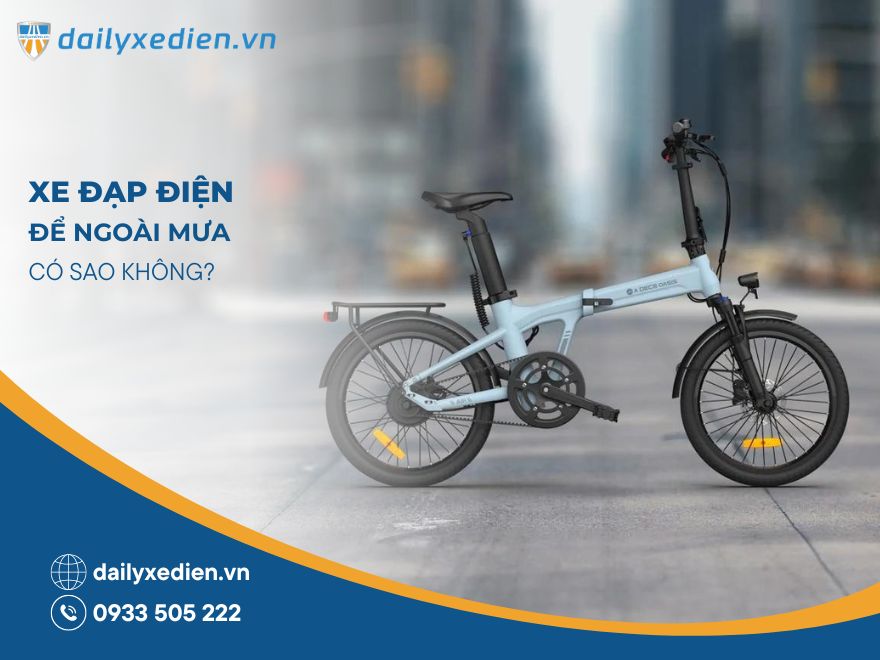 Xe đạp điện để ngoài mưa có sao không? Cách bảo quản xe đạp điện khi trời mưa