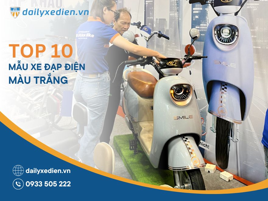 10 mẫu xe đạp điện màu trắng siêu thanh lịch