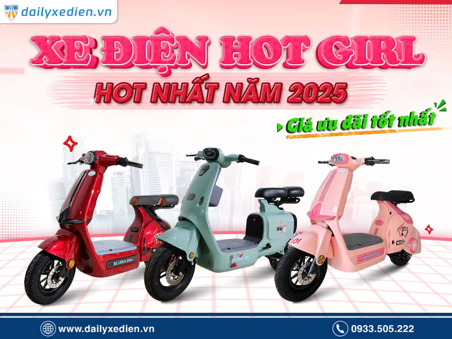 Top 4 Mẫu Xe Điện Hot Girl 2025 Xe Đang “Gây Bão” Và Bảng Giá Ưu Đãi Cực Hời