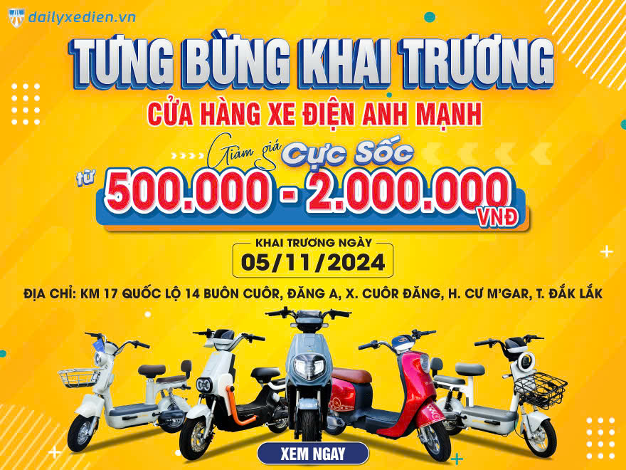 XE ĐIỆN ANH MẠNH – GIỜ VÀNG GIÁ SỐC